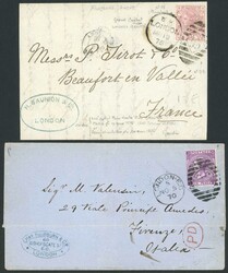 QV SELECTION: 1843-1901 group of E/ELs, envs., P.Stat., PCs, etc. Inc ...