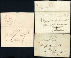 1785-1870: Small selection with 1785 EL to Andover with good BRISTOL ...