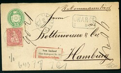 BAHNPOST 19 (11) OR 21 (6) LABELS - ALBANIA, AFGHANISTAN, EGYPT, ...
