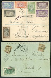IVORY COAST MAILS: 1894-1923 selection inc. 1894 env. Grand-Lamou to ...