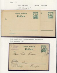 1901 YACHT TYPE POSTAL STATIONERY INC. "SPECIMEN" &amp; PROOF &amp; ...