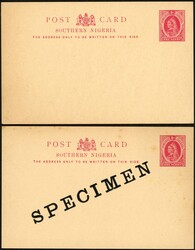 QV POSTAL STATIONERY: Group of five QV 1d P. Stat. cards. Inc. an ...
