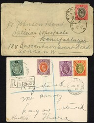 MOSTLY KEVII PERIOD MAIL ASSORTMENT INC. REGD. MAIL, WAFF MAIL, JEBBA ...