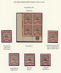1902-21 CAMEL ISSUE MINT COLLECTION with 1m (32, inc. a block of ...