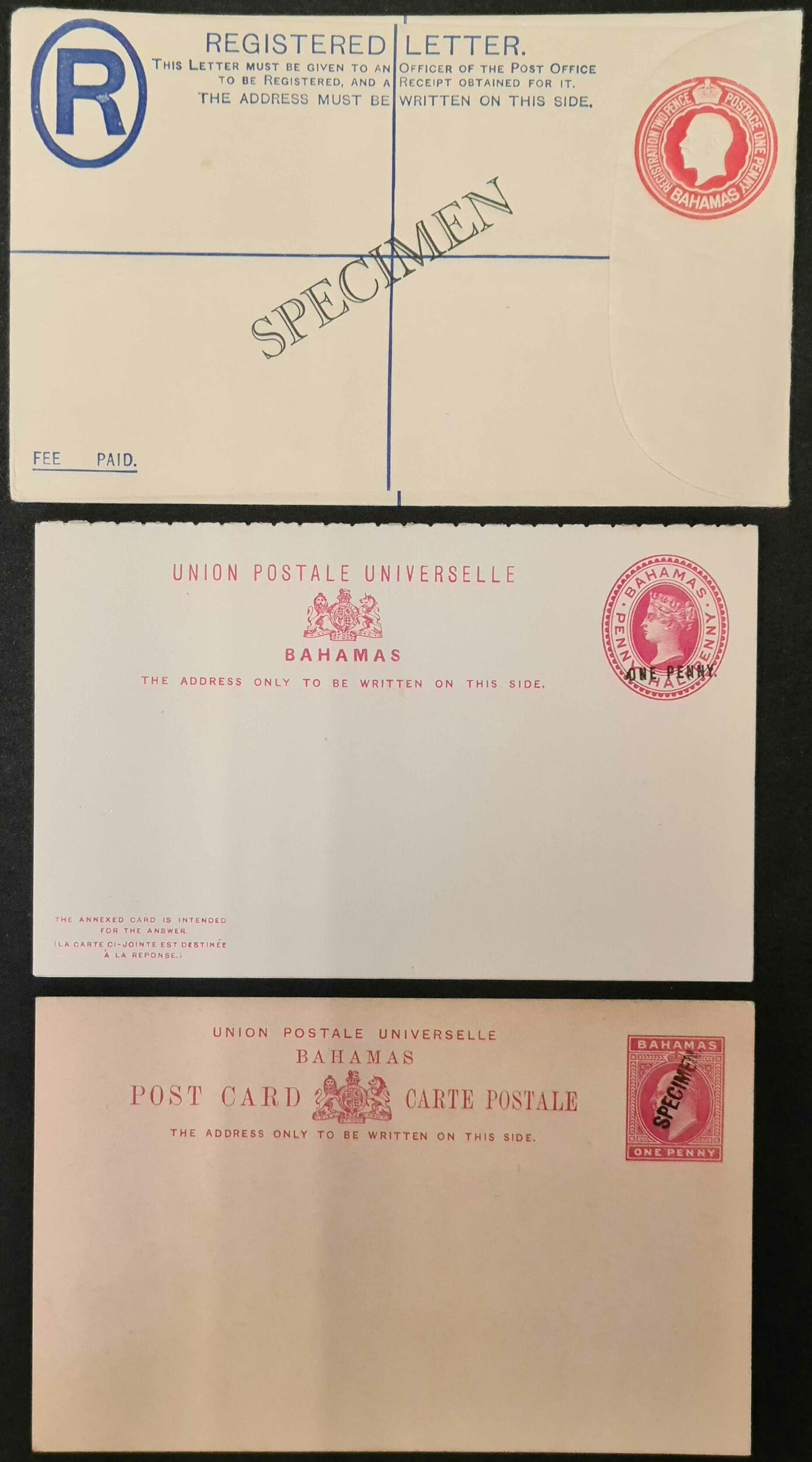 QV TO QEII MINT POSTAL STATIONERY GROUP: A small box containing a ...