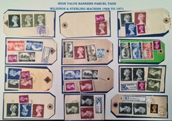 HIGH VALUE PRE-DECIMAL & EARLY DECIMAL ISSUES ON PARCEL TAGS: ...