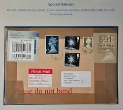 2010s INLAND SPECIAL DELIVERY MAIL: Collection of 2010-2018 covers, ...