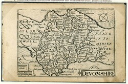 ORIGINAL EARLY MAPS OF DEVON + EARLY TOWN PLANS OF EXETER; 1599-1720 ...