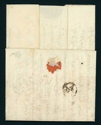 RARE BOXED 1720 "EXETER" MARK ON PARTLY PREPAID COVER TO BELGIUM WITH ...