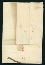 RARE BOXED 1720 "EXETER" MARK ON PARTLY PREPAID DOUBLE-RATE COVER TO ...