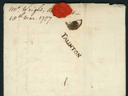 TAUNTON/EXETER/BIDEFORD - RARE 1737 LARGE "T" "TAUNTON", c.1780 ...