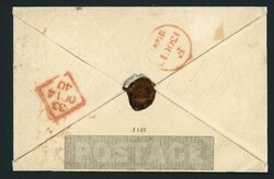 MULREADY 1d ENVELOPE WITH RED "EXETER/PY POST" DATESTAMP, MATCHING MX ...