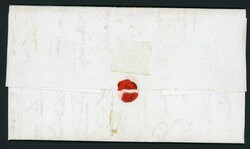 1d BLACK COVER DATED "8th MAY 1840" INSIDE BUT WITH "EXETER/JU ...