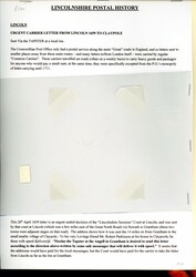 LINCOLN EARLY EXPRESS LETTER TO CLAYPOOLE ENDORSED VIA A LANDLORD AT ...