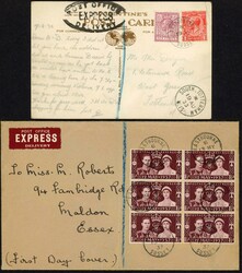 EASTBOURNE - EXPRESS MAILS: 1902-37 inc. 1902 env. Eastbourne to ...