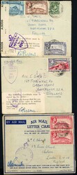 GIBRALTAR WWII MAILS: 1939-1944 with 1940(?) env. Airmail to London ...