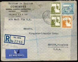 MIDDLE EAST WWII CENSORED/AIRMAIL COVERS TO USA, ETC. - EX PERSIA OR ...