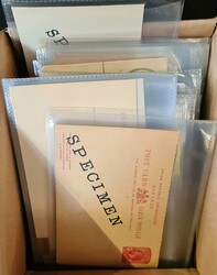 QV TO QEII MINT POSTAL STATIONERY GROUP: A small box containing a ...