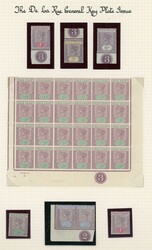 1898-1902 MINT ASSEMBLY on two album leaves with a fine group of ...