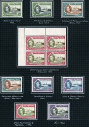 1923-52 MINT COLLECTION on leaves with 1935 Silver Jubilee set, 1938 ...