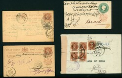 QV-KGVI POSTAL HISTORY SELECTION INC. USED POSTAL STATIONERY & PRINCE ...