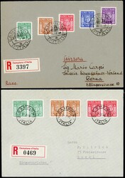 COMMUNE DE CAMPIONE - REGISTERED COVERS: 10 July 1944 env. to ...