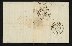 PAPAL STATES/BELGIUM - UNPAID COVER WITH RARE "F./25" MARK USED IN ...