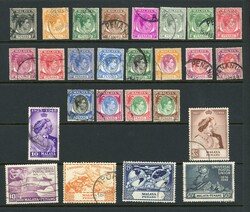 1948-55 with Penang 1949-52 set of 24, 1948 Silver Wedding plus Kedah ...