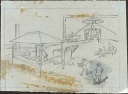 1969 TELFAIR 2c ORIGINAL DESIGNS: A sketch by Victor Whiteley of the ...