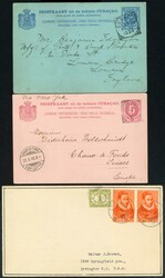 CURACAO & ARUBA MAILS: 1894-c.1950 selection with 1894 7½c P. Stat. ...