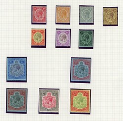 1891-1961 MINT COLLECTION on album leaves with small range of BCA ...