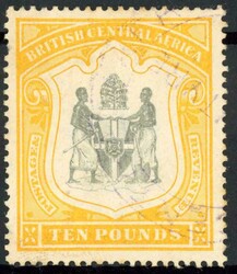 1897-1900 £10 BLACK & YELLOW USED: Fine used example with v. light ...