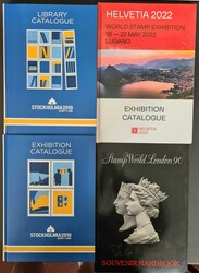 EXHIBITION MATERIAL: Two cartons containing handbooks and catalogues ...