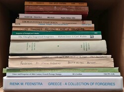 FORGERIES MIX: A box containing a set of books & monographs inc. 'The ...