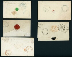 E - UDCs - EARDISLEY or EIGN ST.: 1846-56 group with mostly fine UDCs ...
