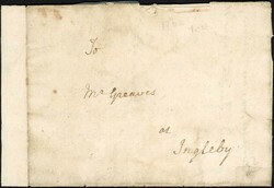 LICHFIELD - ILLEGALLY CARRIED LETTER: Very plain 1762 EL (faults) to ...
