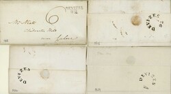 PRESTAMP LOT INC. FINE 1793/4 S/LINES, "DEVIZES/Penny Post" (2), ...