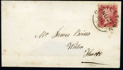 1861 CASTLETOWN CDS: 27 Nov. 1861 env. (flap neatly cut off) to ...