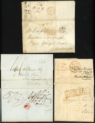 PREDOMINANTLY PRESTAMP MAILS: 1784-1900 with 1805 EL Edinburgh to ...