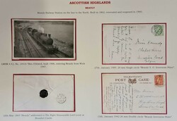 HIGHLAND 20th CENTURY POSTAL HISTORY: Fifty-two A3 display sheets ...