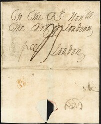 1723 - RED BISHOP MARK: 16 Mar. 1723 partial E (faults) from ...