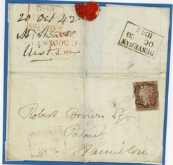 NORTH UIST LOCHMADDY CASH-PAID OR 1d RED PAID PAIR WITH RARE "UIST ...