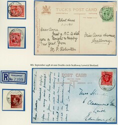 SCALLOWAY COLLECTION: 1884-80s group, mostly KEVII/KGV PPCs or QEII ...