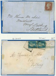 MAINLAND VILLAGES - V: 1847-1970s group with sections of Voe, Vidlin ...