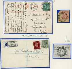 SMALL SHETLAND ISLANDS A-Z - WHALSAY ISLE: 1903-80s group; mainly ...