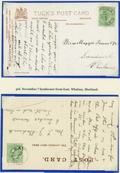 SMALL SHETLAND ISLANDS A-Z - WHALSAY ISLE: 1903-80s group; mainly ...