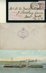 EARLY "LORD OF THE ISLES" COVERS - 1877/79 1d RED/2½d ROSY-MAUVE ...
