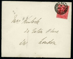 THE RARE "CHEVALIER" 2-RING CDS USED AS A BACKSTAMP ON KEVII COVER EX ...
