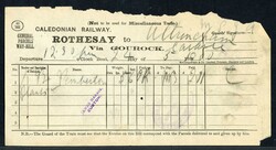 POSSIBLY UNIQUE "P.S. MARCHIONESS OF LORNE" OVAL CACHET ON COMMERCIAL ...