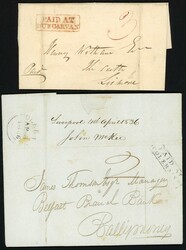 ** 1826-47 COVER SELECTION inc. 20 Feb. 1826 E used within Dublin ...